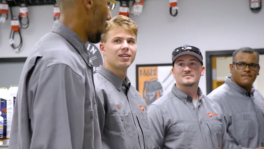 technicians collaborating in a meeting