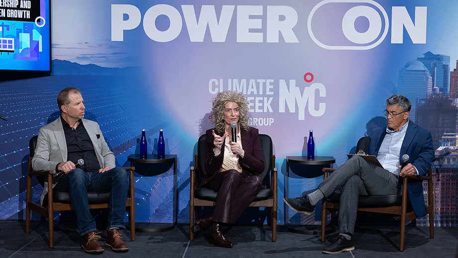 Holly Paeper speaks on panel discussion at Climate Week NYC 2025