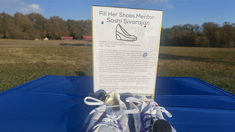 The winning design from the "Fill Her Shoes" Challenge, Dottie Rose Foundation