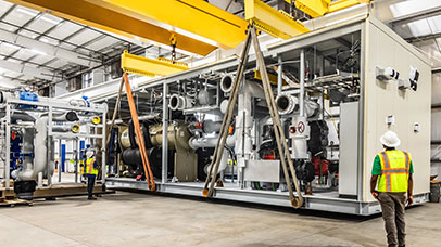 Stellar Energy equipment in warehouse facility
